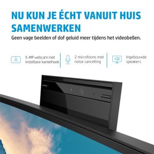 HP E34m G4 34" | 3440x1440 VA | 75Hz | Curved | USB-C | Webcam, Microphone & Speakers | Conferencing Monitor | Ergonomic Design - Afbeelding 15