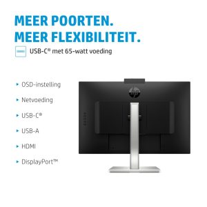 HP E34m G4 34" | 3440x1440 VA | 75Hz | Curved | USB-C | Webcam, Speakers, Microphone | Conference Monitor | Ergonomic Adjustments - Afbeelding 13