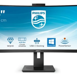 Philips Brilliance 346P1CRH/00 34" | 3440x1440 VA | 100Hz | Ultrawide Monitor - Afbeelding 1
