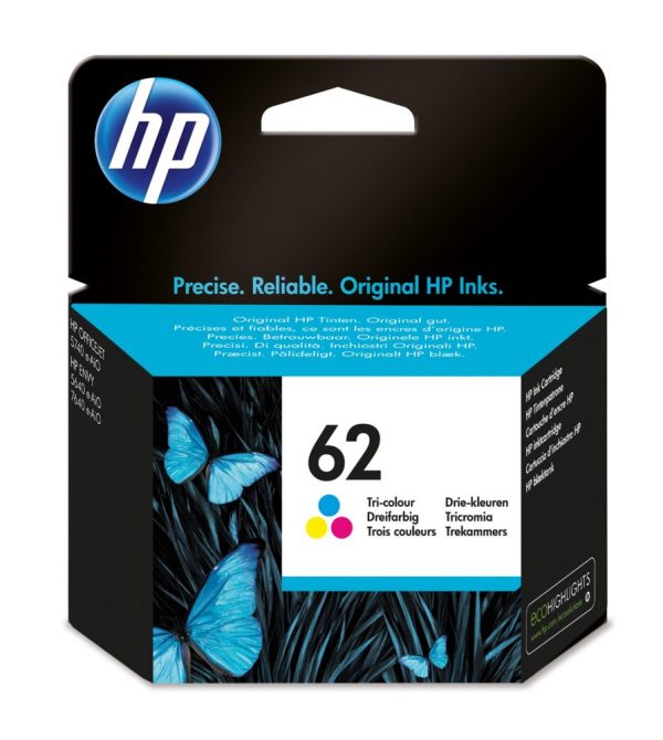 HP 62 | Originele Drie-Kleuren Inktcartridge - 0