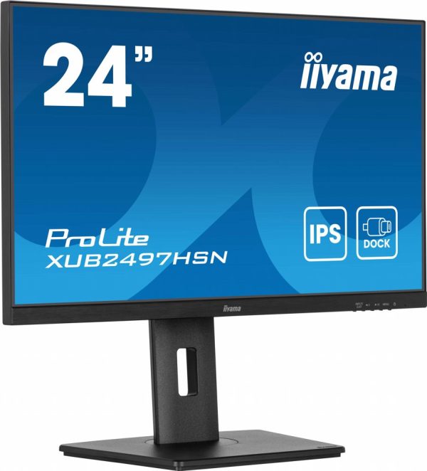 Iiyama ProLite XUB2497HSN-B2 23,8'' | 1920x1080 IPS | 100Hz | USB-C Dock | LAN | Full HD Monitor - 0