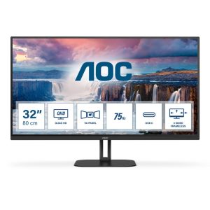 AOC Q32V5CE/BK 31.5" | 2560 x 1440 VA | 75Hz | Monitor - Afbeelding 1