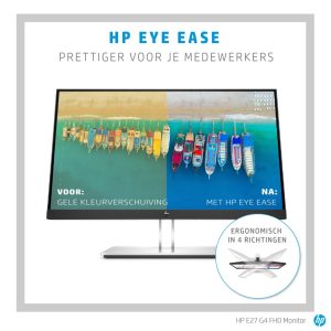 HP E-Series E27 G4 68,6 cm (27") 1920 x 1080 Pixels Full HD LED Zwart - Afbeelding 13