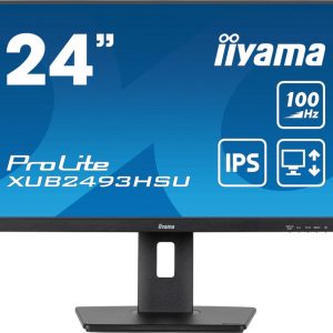Iiyama ProLite XUB2493HSU-B6 24'' | 1920x1080 IPS | 100Hz | AdaptiveSync | USB-Hub | In hoogte verstelbaar | Full HD Monitor - Afbeelding 1