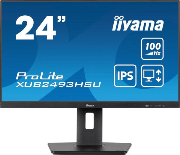 Iiyama ProLite XUB2493HSU-B6 24'' | 1920x1080 IPS | 100Hz | AdaptiveSync | USB-Hub | In hoogte verstelbaar | Full HD Monitor - 0
