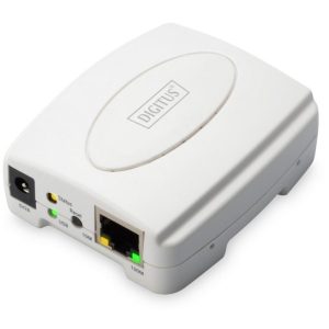 Digitus DN-13003-2 Print Server | 1x USB 2.0 | 1x RJ45 10/100 Mbps | TCP/IP, IPX/SPX, NetBEUI, AppleTalk - Afbeelding 1