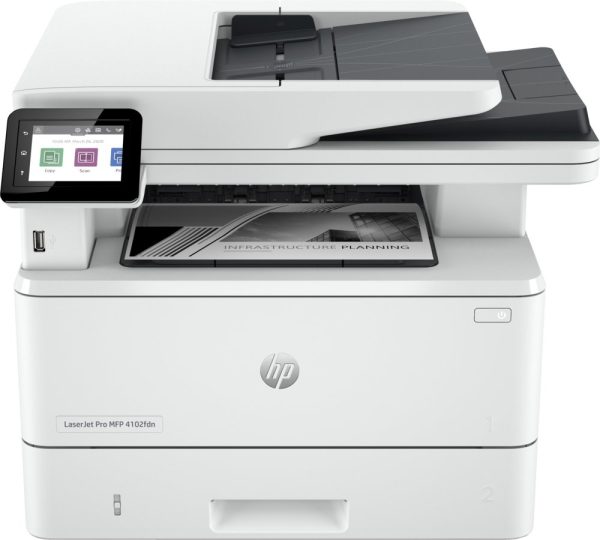 HP LaserJet Pro MFP 4102fdn AiO | 1200 x 1200 DPI | Zwart/Wit - 0