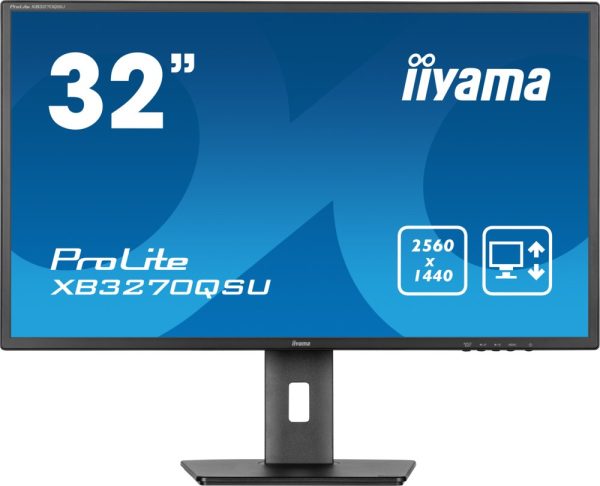 iiyama ProLite XB3270QSU-B1 32'' | 2560x1440 QHD IPS | 100Hz | HDMI DisplayPort | 3ms | Monitor - 0