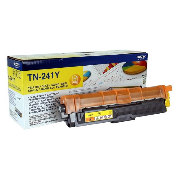 Brother TN-241Y | Tonercartridge | Origineel | Geel | 1 stuk - 0