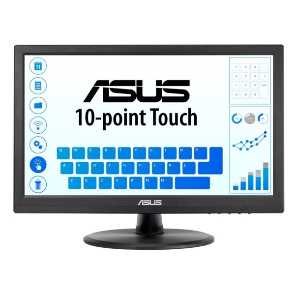 ASUS VT168HR | 15.6" Touchscreen Monitor | 1366 x 768 | WXGA | LED | Zwart - 0