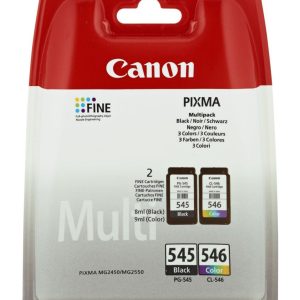 Canon PG-545 / CL-546 Multipack | Inktcartridges | Origineel | Zwart + Cyaan, Magenta, Geel | 2 stuks - Afbeelding 1