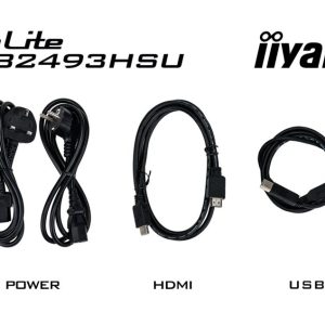 Iiyama ProLite XUB2493HSU-B6 24'' | 1920x1080 IPS | 100Hz | AdaptiveSync | USB-Hub | In hoogte verstelbaar | Full HD Monitor - Afbeelding 15