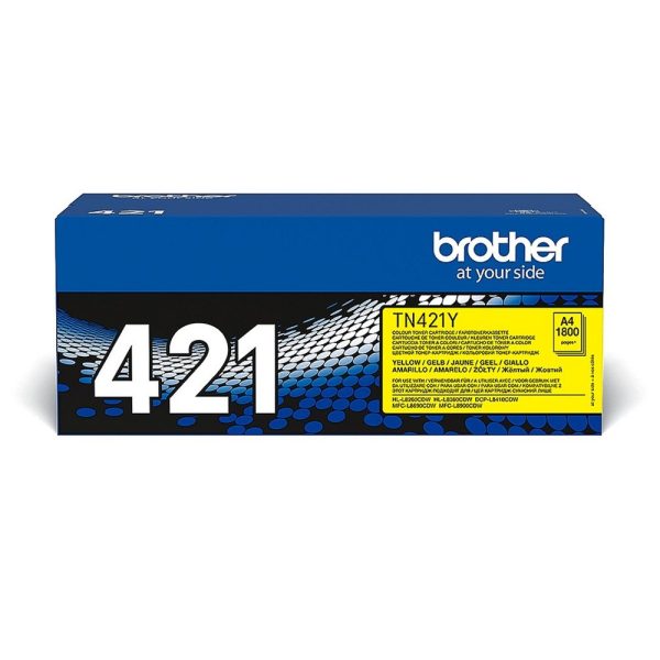Brother TN-421Y | Tonercartridge | Origineel | Geel | 1 stuk - 0