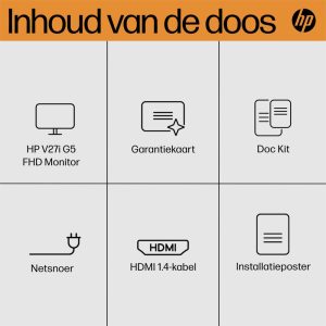 HP V27i G5 27" | 1920x1080 IPS | 75Hz | Monitor - Afbeelding 15