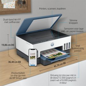 HP Smart Tank 7006 AiO Inkjetprinter | 4800 x 1200 DPI | Wifi | Kleur - Afbeelding 21