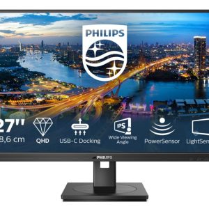 Philips 276B1/00 27" | 2560x1440 IPS | USB-C | USB-Hub | 75Hz | 350cd/m² | 1000:1 Contrast | 178° Kijkhoek | Monitor - Afbeelding 1