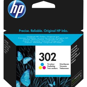 HP 302 | Originele Cyaan/Magenta/Geel Inktcartridge | 1 Stuk - Afbeelding 1
