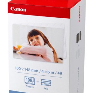 Canon KP-108IN | Fotopapierpakket | 108 vellen | Inclusief inkt | 10x15 cm | Wit/Rood - Afbeelding 1