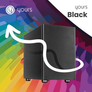 YOURS BLACK | Intel Core i7-14700 | 32GB RAM | 2TB SSD | HDMI | Windows 11 Professional | Small Form Factor Behuizing - Afbeelding 1