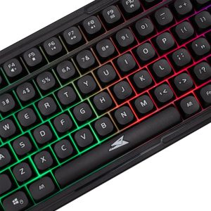 Baracuda ORCA RGB | Bekabeld Gaming Toetsenbord inclusief Muis | QWERTY | Zwart - Afbeelding 4