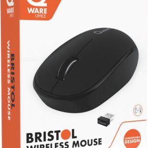 QWARE Wireless Mouse Bristol Zwart - Afbeelding 3