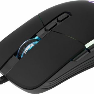 Baracuda NAUTILUS RGB | Bekabelde Gaming Muis | Rechtshandig | USB-A | 12800 DPI | Zwart - Afbeelding 1