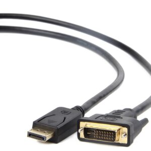 Gembird CC-DPM-DVIM-6 | DisplayPort naar DVI Kabel | 1,8 m | Zwart - Afbeelding 1