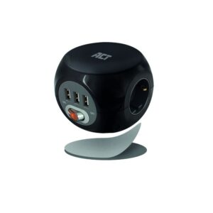 ACT AC2400 | Stekkerdoos | 3 Stopcontacten | Zwart - Afbeelding 8