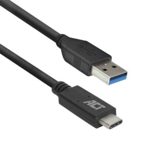 ACT AC7417 | USB 3.2 Gen 1 | USB-C naar USB-A | 2m | Zwart - Afbeelding 1