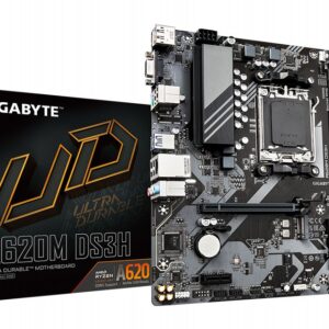 Gigabyte A620M DS3H | Socket AM5 | AMD A620 | 2xDDR5 | Micro ATX | Moederbord - Afbeelding 1