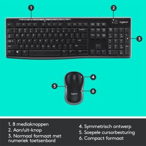 QWERTZ | Logitech MK270 | Draadloze Muis en Toetsenbordcombo | QWERTZ - Afbeelding 11