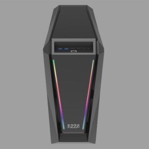 Azza Chroma 410A RGB | Midi Tower Case | Zwart - Afbeelding 5