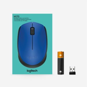 Logitech M171 | Draadloze Muis | Links- en Rechtshandig | RF | 1000 DPI | Zwart/Blauw - Afbeelding 9