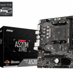 MSI A520M-A PRO | Socket AM4 | AMD A520 | 2xDDR4 | Micro-ATX | Moederbord - Afbeelding 6