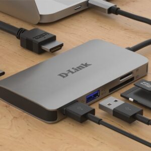 D-Link DUB-M610 | Docking Station & Poortreplicator | USB-C 3.2 Gen 1 | Aluminium/Zwart - Afbeelding 3