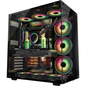 Inter-Tech C-701 Panorama | Full Tower Case | Zwart - Afbeelding 4