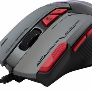 Baracuda MANTA RGB | Bekabelde Gaming Muis | Rechtshandig | USB-A | 12800 DPI | Grijs - Afbeelding 3