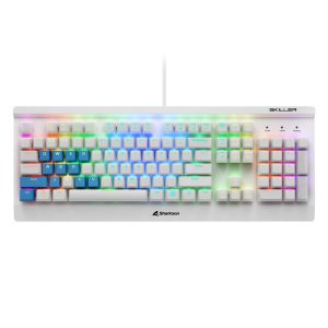 Sharkoon Skiller SGK3 RGB | Bedraad Gaming Toetsenbord | QWERTY | Wit - Afbeelding 4