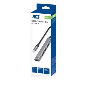 ACT AC6425 | USB 3.2 Gen 1 Interface Hub | Type-C | 5 Gbps | Grijs - Afbeelding 5