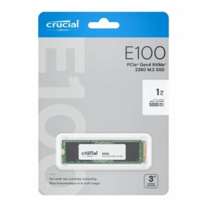 Crucial E100 | 1TB NVMe SSD | M.2 Gen4 | 5.000MB/s Lezen | 4.500MB/s Schrijven - Afbeelding 3