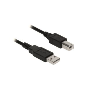 Ewent EC2402 | USB 2.0 | USB-A naar USB-B | 1.8m | Zwart - Afbeelding 1