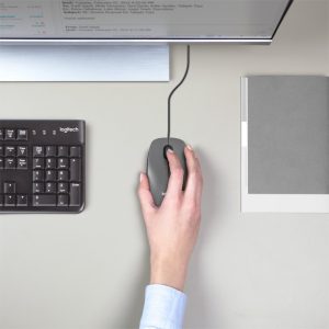 Logitech M100 | Bekabelde Muis | Links- en Rechtshandig | USB-A | 1000 DPI | Zwart - Afbeelding 3