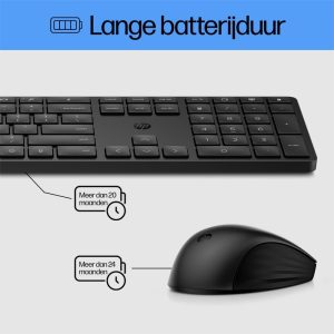 AZERTY | HP 650 Wit | Draadloze Muis en Toetsenbordcombo | AZERTY - Afbeelding 7