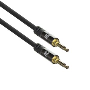 ACT AC3611 | 3.5mm Audiokabel | 3 Meter | Stereo Jack naar Jack | Zwart - Afbeelding 1