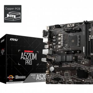 MSI A520M PRO | Socket AM4 | AMD A520 | 2xDDR4 | Micro-ATX | Moederbord - Afbeelding 6