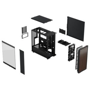 Fractal Design North TG Clear Charcoal | Midi Tower Case | Zwart - Afbeelding 9
