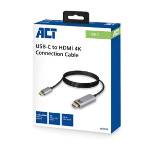 ACT AC7015 | USB-C naar HDMI kabel | 1,8 meter - Afbeelding 5