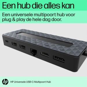 HP Universal Multiport Hub | USB-C | Zwart - Afbeelding 12