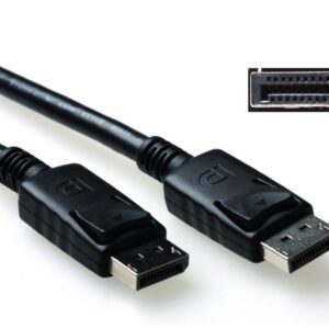 ACT AK3981 | DisplayPort Kabel | 3,0m | Zwart - Afbeelding 1