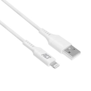 ACT kabel | USB-A naar Lightning | 2 m | Wit | AC3012 - Afbeelding 1